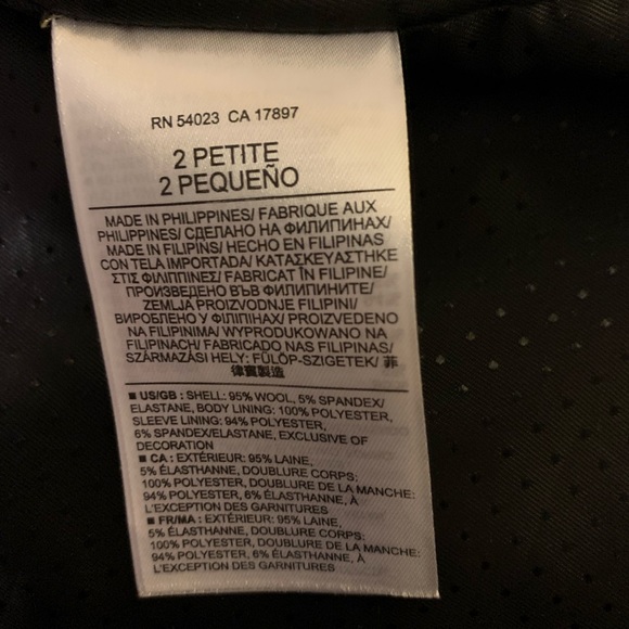 Brand new - Navy Banana Republic tailored blazer + Ann Taylor tailored skirt - Picture 9 of 9